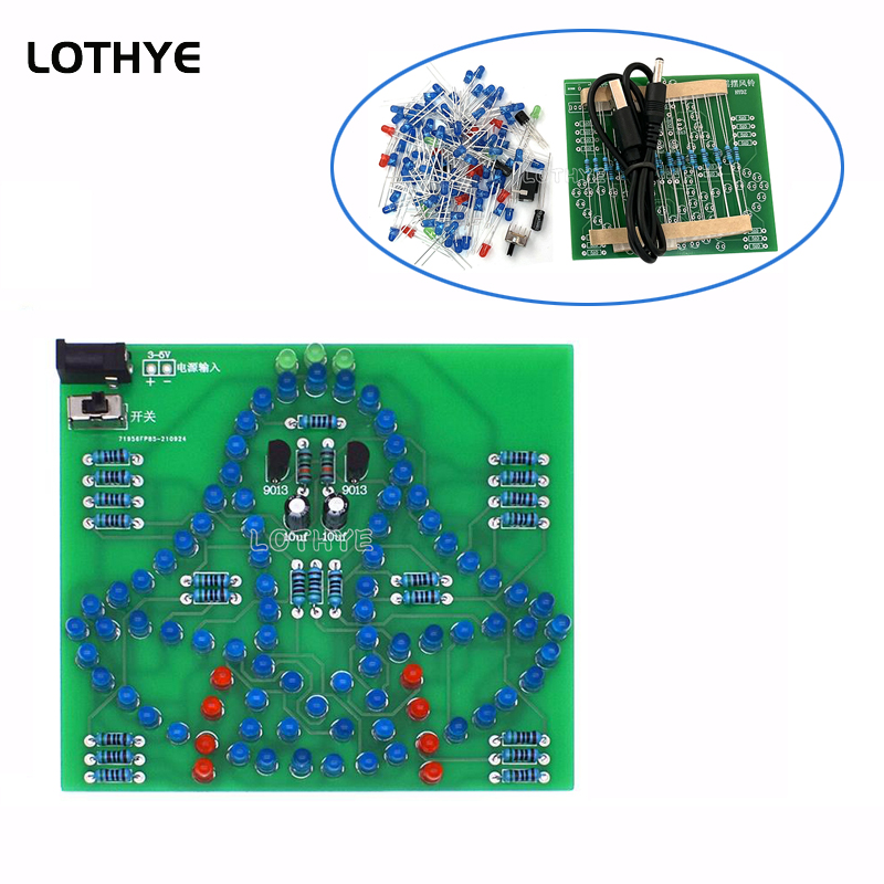 Diy Electronics Project Kit - DC 3-5V LED Light Swing Wind