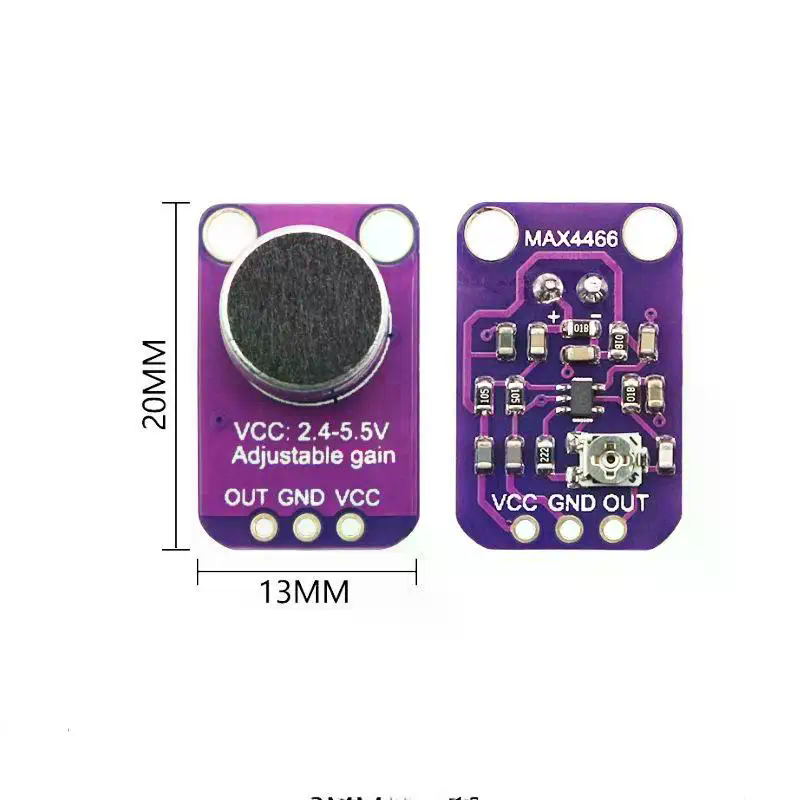MAX4466 Microphone AGC Amplifi - Diy Audio Electronics Kit ulasan dan harga
