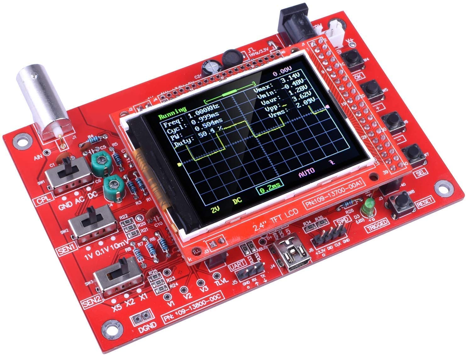 Fully assembled DSO FNIRSI-138 - Diy Electronics Learning Kit ulasan dan harga